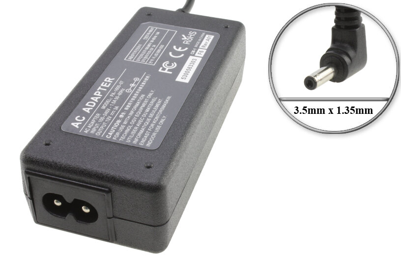 Адаптер (блок) питания 12V, 3A, 36W, 3.5mm x 1.35mm, отделяемый шнур, зарядное устройство для ноутбука Prestigio; планшета и др.
