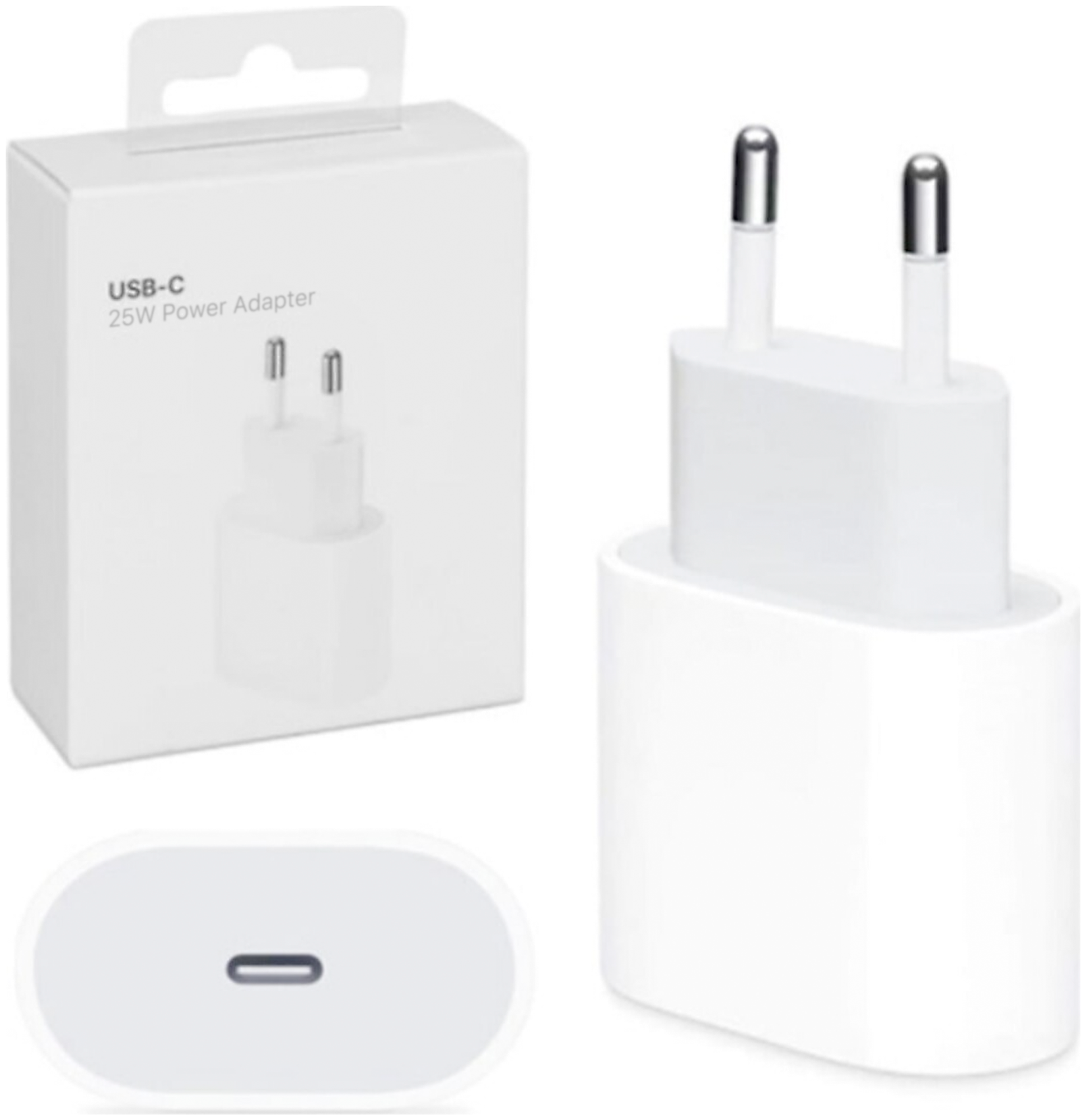 Зарядное устройство для iPhone iPad AirPods / быстрая зарядка 25W / Power Adapter / Адаптер питания для айфона 25ВТ