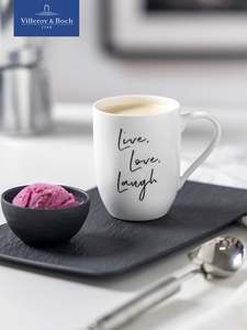 Кружка для чая и кофе 340 мл, Live, Love, Laugh/Живи, Люби, Смейся, Statement, Villeroy & Boch, Премиум-Фарфор