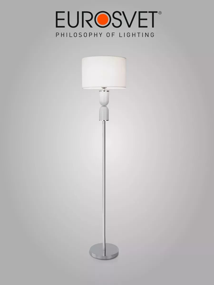 Торшер / Напольный светильник Eurosvet Caprera 01154/1, E27, цвет никель