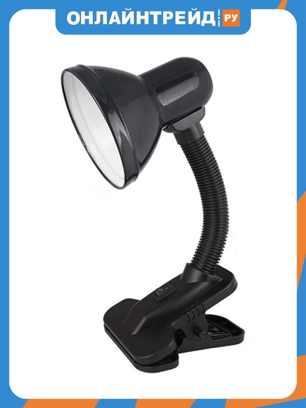 Светильник настольный на прищепке Ultraflash UF-320P С02 60Вт E27 ЛОН арт.12371