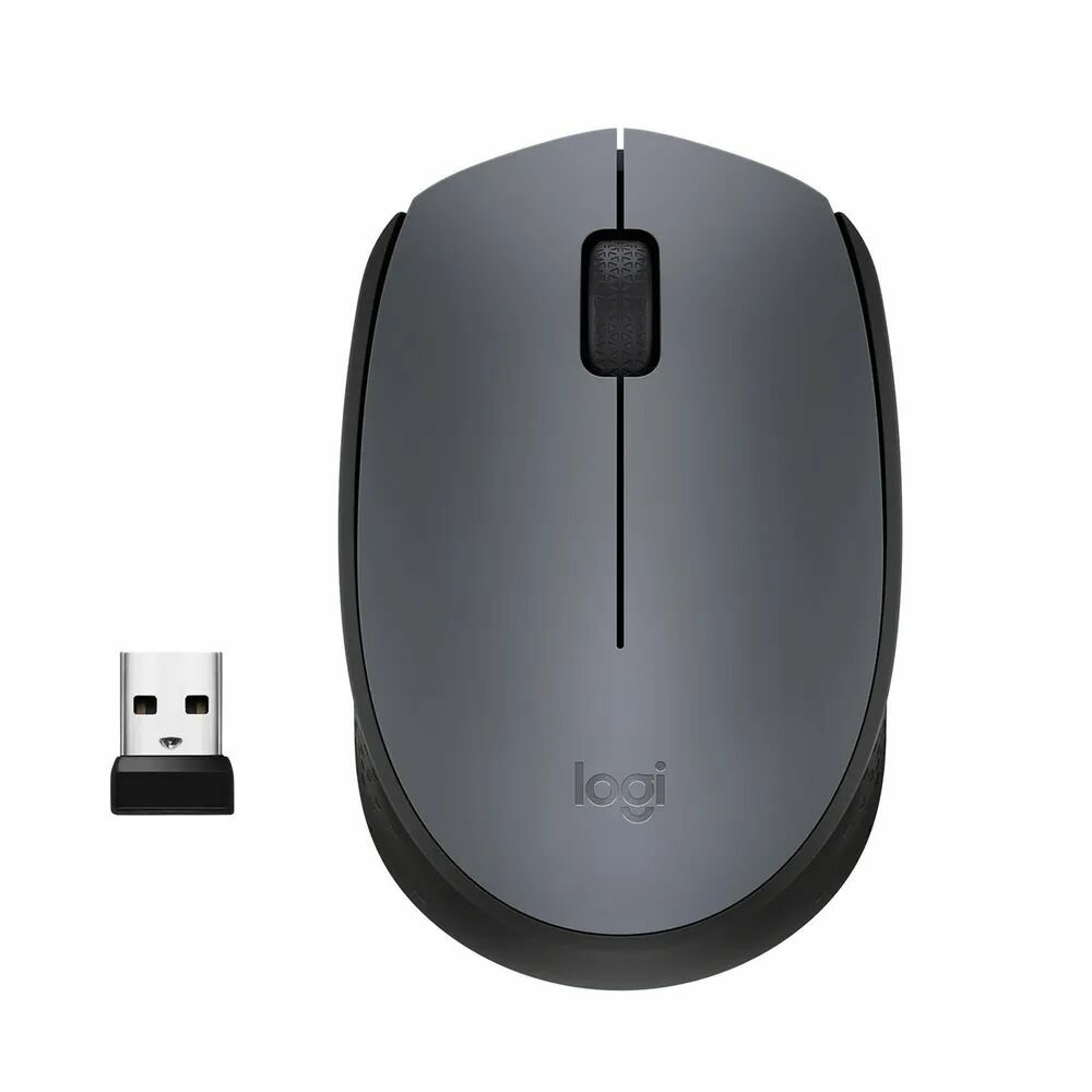 Мышь беспроводная LOGITECH M170 Grey (910-004646), официальная гарантия