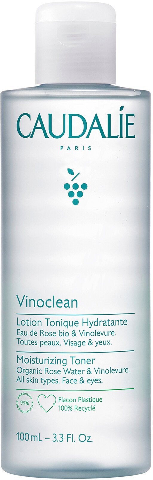 Тоник для лица CAUDALIE Vinoclean Moisturizing увлажняющий, 100 мл