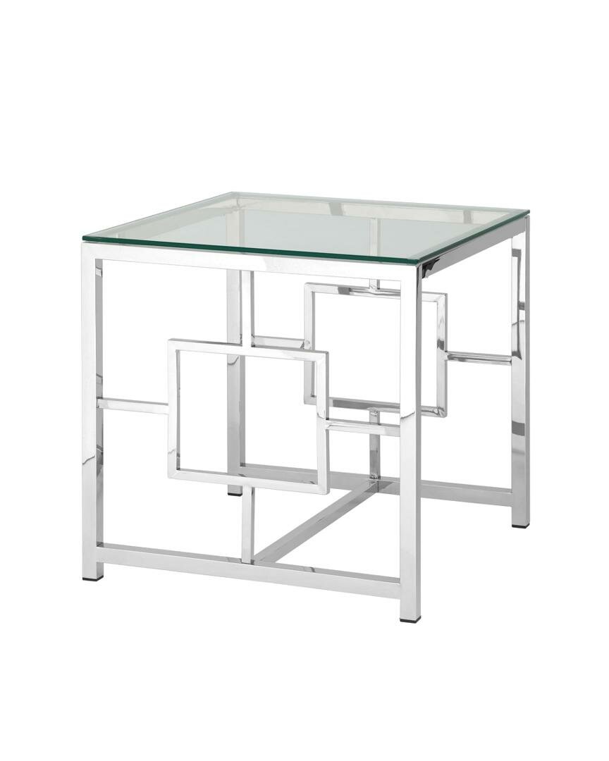 Stool Group Журнальный стол 55*55 бруклин серебро, каркас нержавеющая сталь, 55*55*55 см, арт. УТ000001492