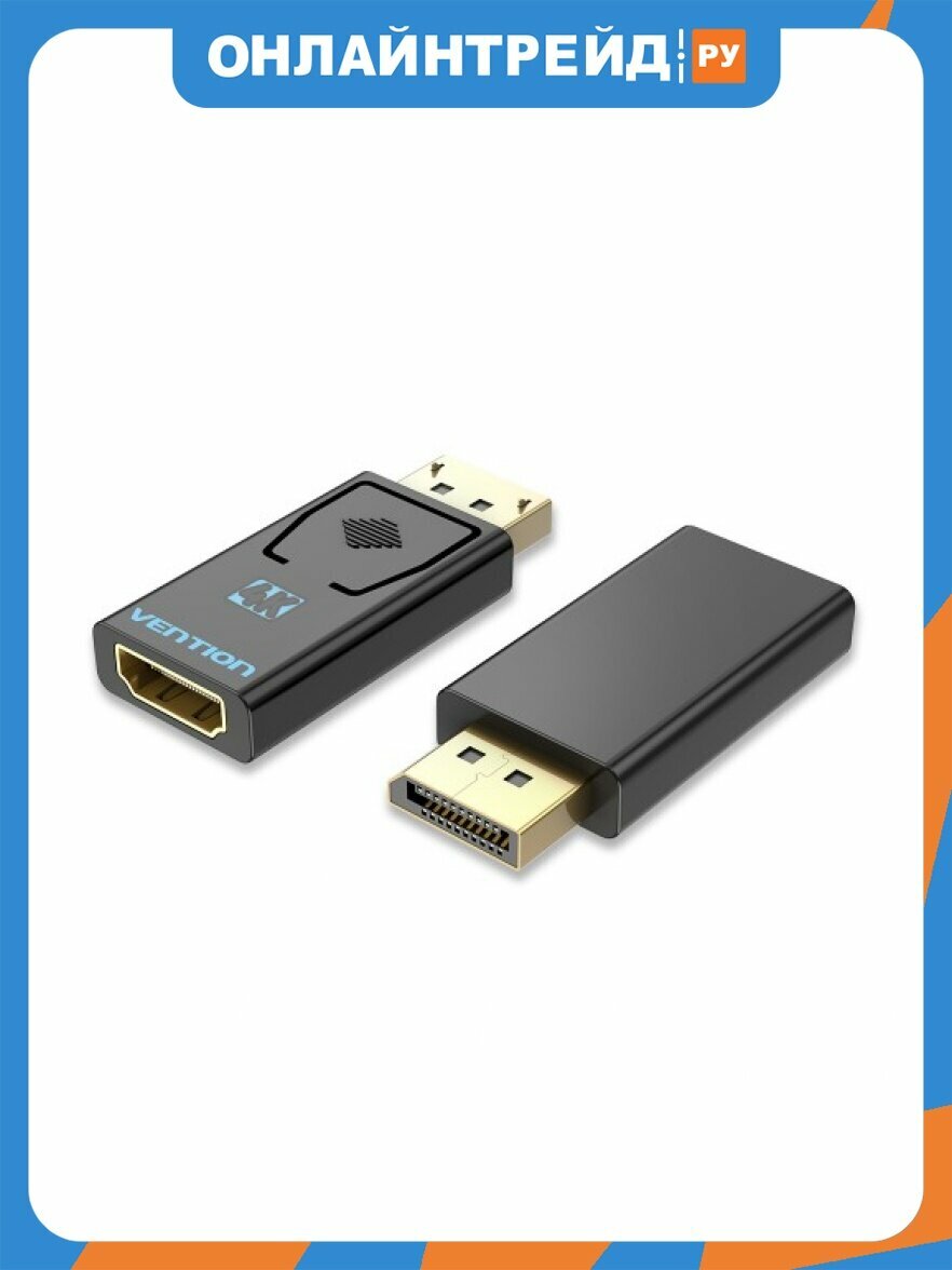 Адаптер-переходник Vention DisplayPort 20M > HDMI F 4K