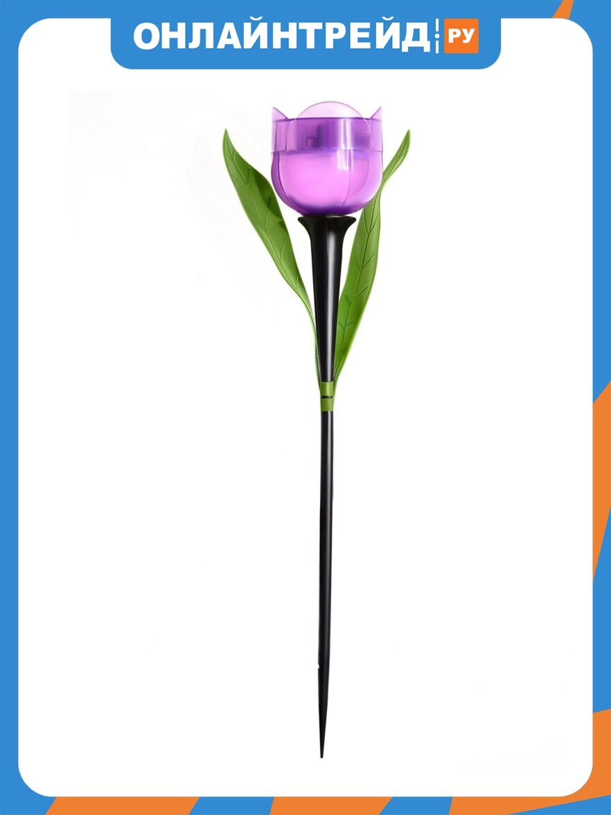 Светильник на солнечных батареях Uniel USL-C-453/PT305 PURPLE TULIP 1*LR аккумулятор в/к. IP44