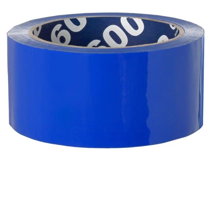 Клейкая лента упаковочная 48ммх66м 45мкм (6шт) (синий)