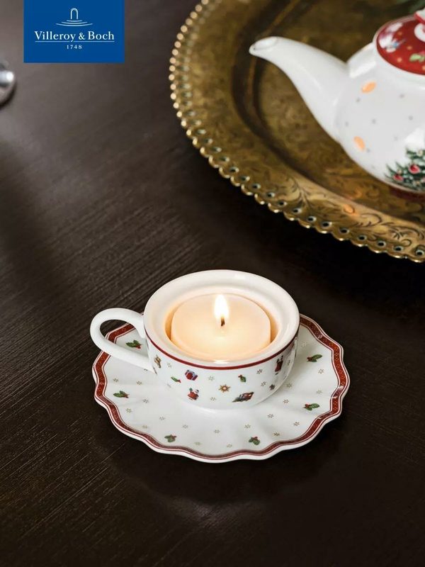 Подсвечник новогодний, Toy's Delight Decoration, Villeroy & Boch, Премиум-Фарфор