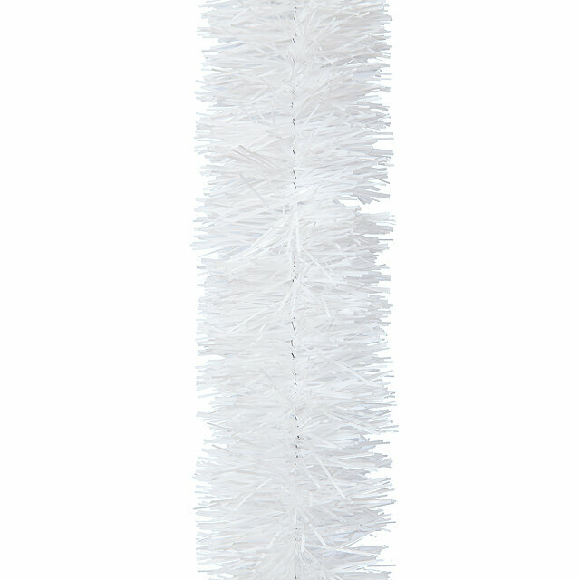 Мишура Праздничная 2 м*70 мм белая, MOROZCO (Морозко), М1020
