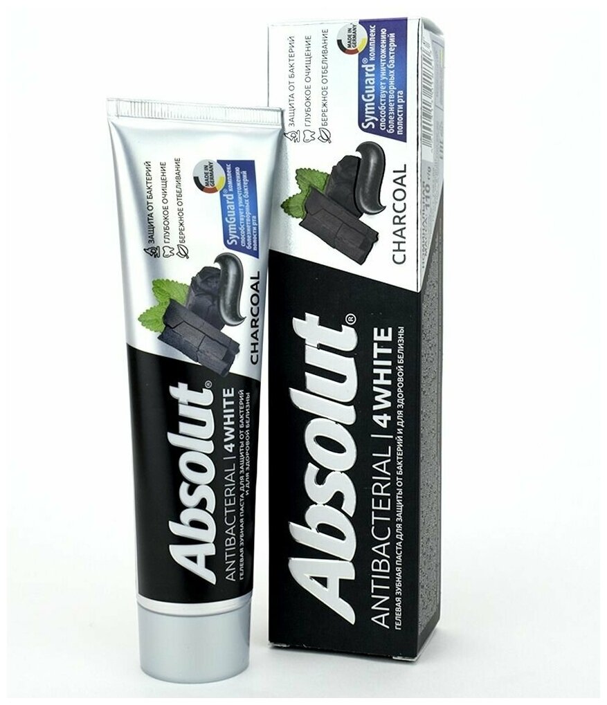 Absolut Зубная паста Antibacterial 4WHITE, 110 гр