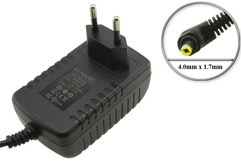 Адаптер (блок) питания 5V, 2.5A,12.5W,4.0mm x 1.7mm(FVS05255), зарядное устройство для фотоаппарата, видеокамеры FujiFilm