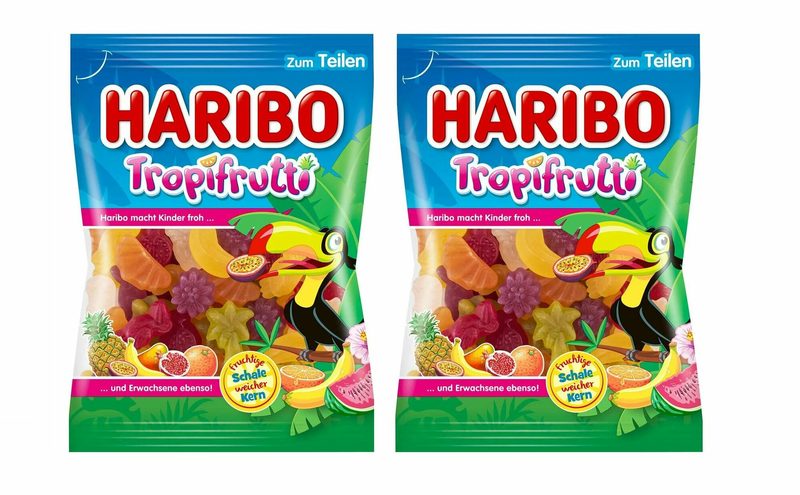 Мармелад жевательный Haribo Tropifrutti / Харибо Тропические Фрукты, 2 шт по 100 гр. (Испания/ Германия)