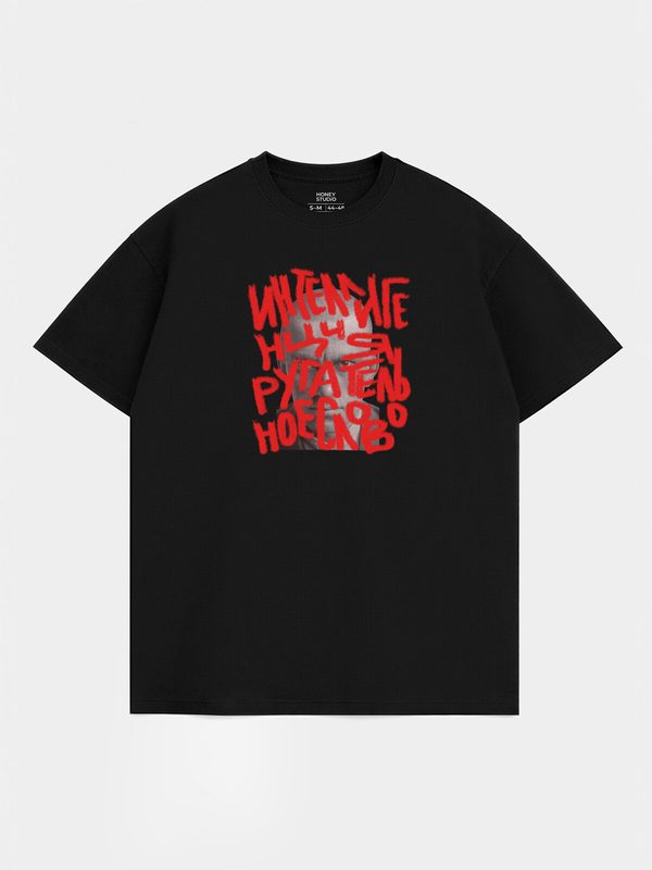 Футболка HONEY, 1 шт., размер L-XL, черный 7