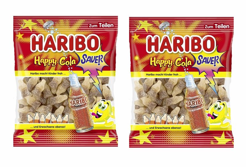 Мармелад жевательный Haribo Happy Cola Sauer / Харибо Кислая Хэппи Кола, 2 шт по 175 гр. (Австрия)