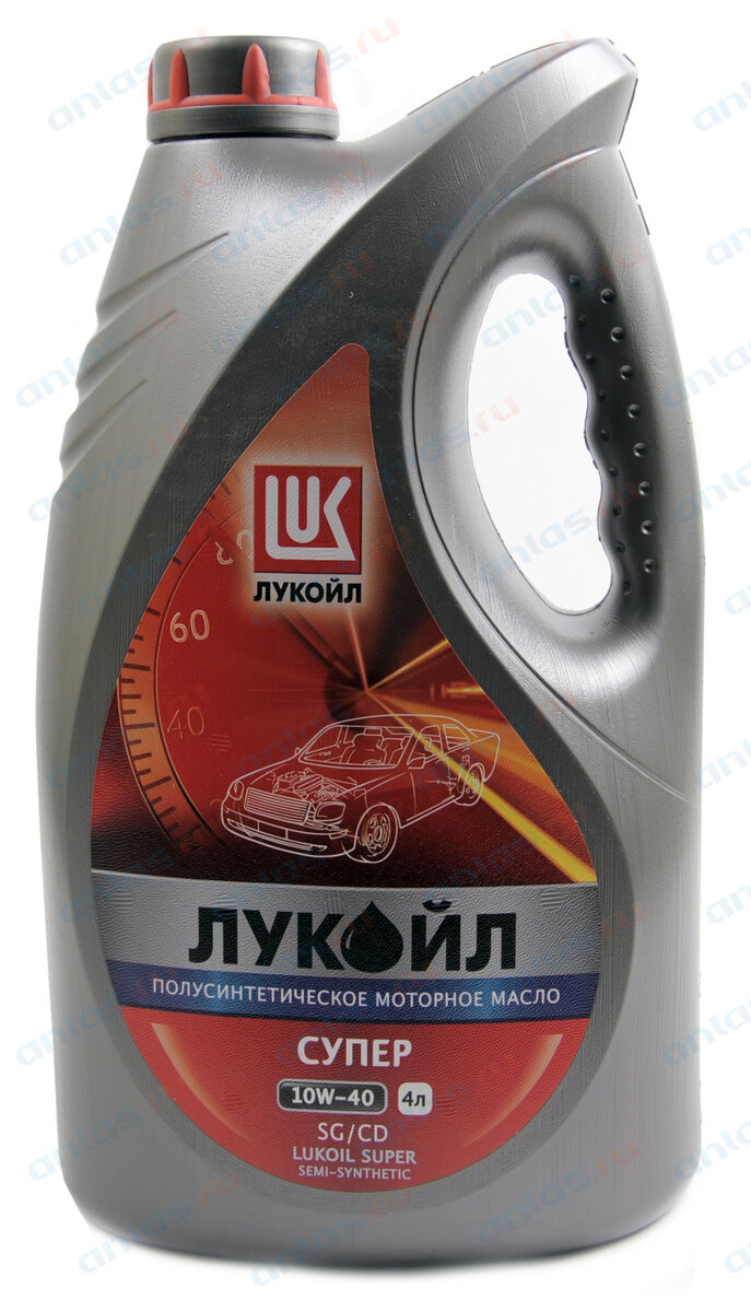 10W-40 супер API SG CD 4л (полусинт. мотор. масло) Лукойл 19192