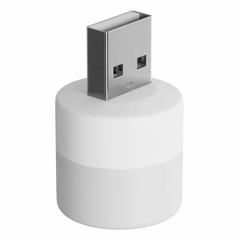 Компактный светодиодный USB светильник для ноутбука GSMIN B40 холодный свет, 3-5В (Белый)