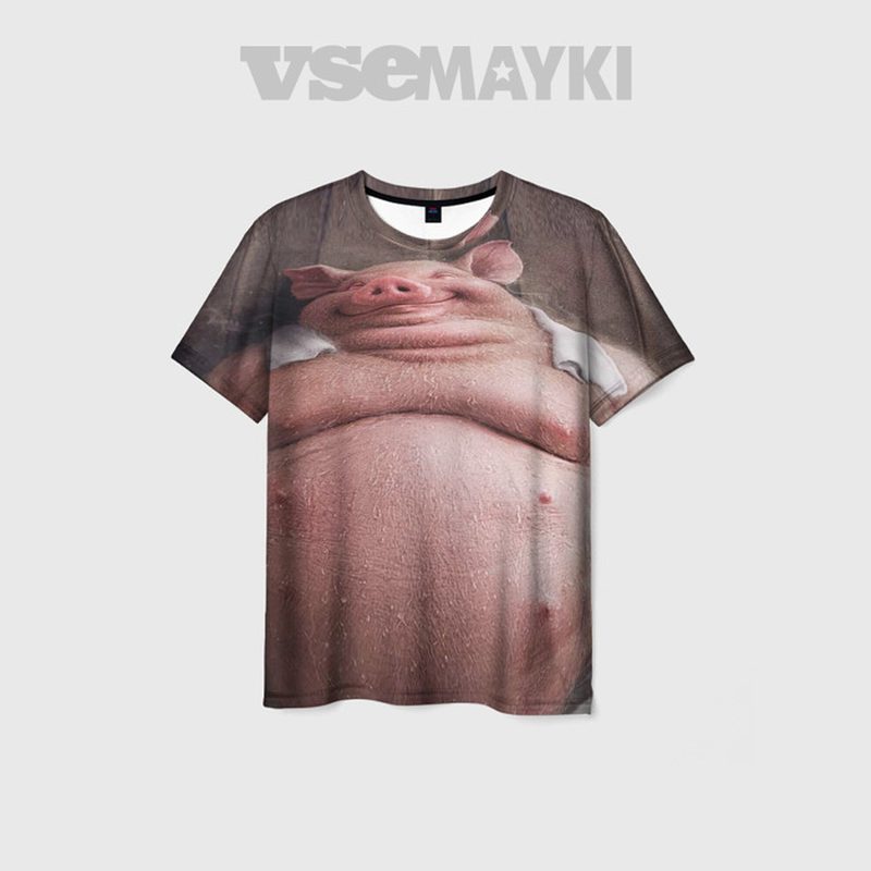 Футболка VseMayki.Ru, размер 50-52, white