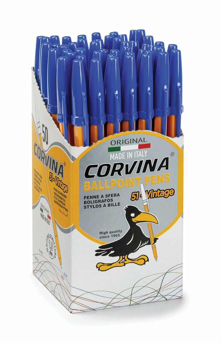 Ручка шариковая "Corvina" CORVINA"51 Vintage" d 0.7 мм 1 мм 40163/02G, синяя