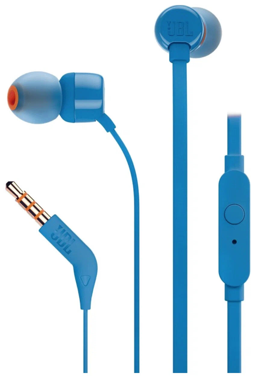 Проводные наушники JBL Tune 110, синий