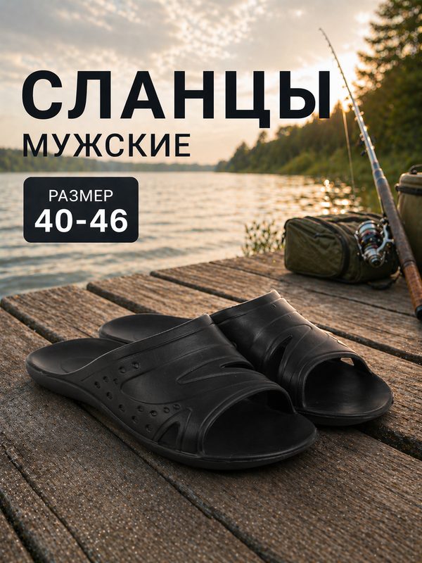 Сланцы Janett Janette, размер 40-41, черный