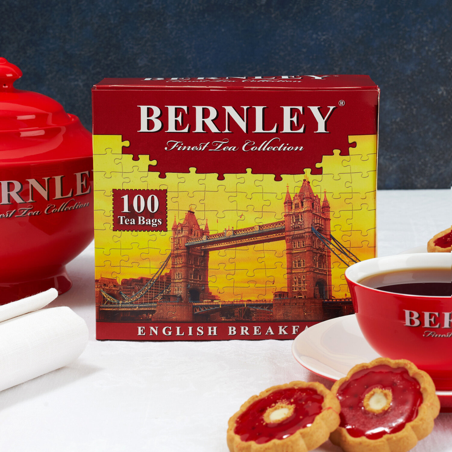 Чай Bernley черный байховый в пакетиках "инглиш брекфаст" 100 шт.