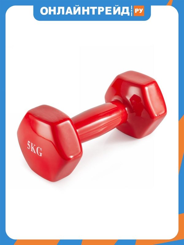 Гантель неразборная Victoryfit 5 кг винил