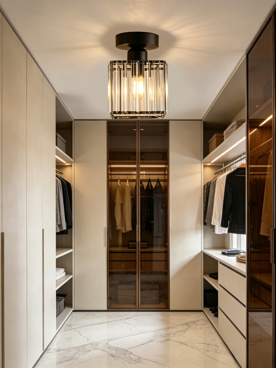 Люстра D&W Освещение 8341S, E27, 40Вт, IP20, площадь освещения 5м², черная