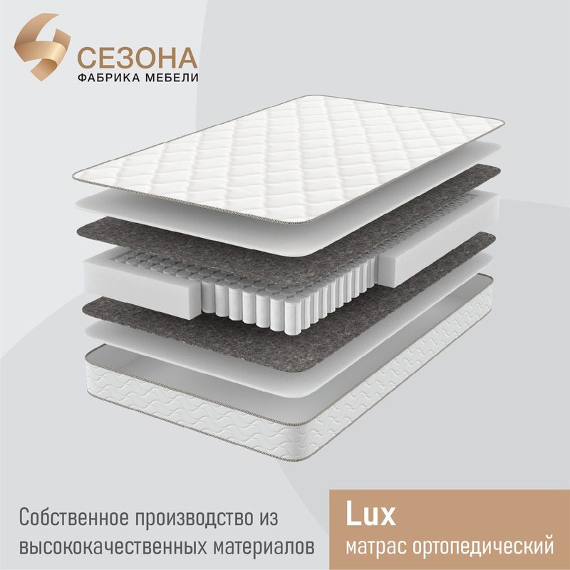 Матрас «Lux» 90х190, пружинный на основе блока независимых пружин