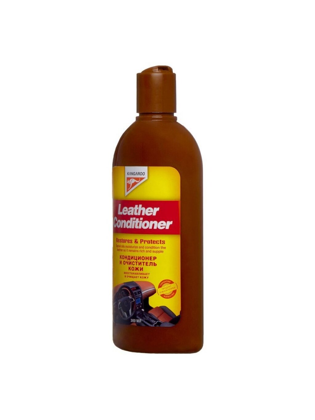 Кондиционер и очиститель кожи KANGAROO Leather Conditioner, 300 мл
