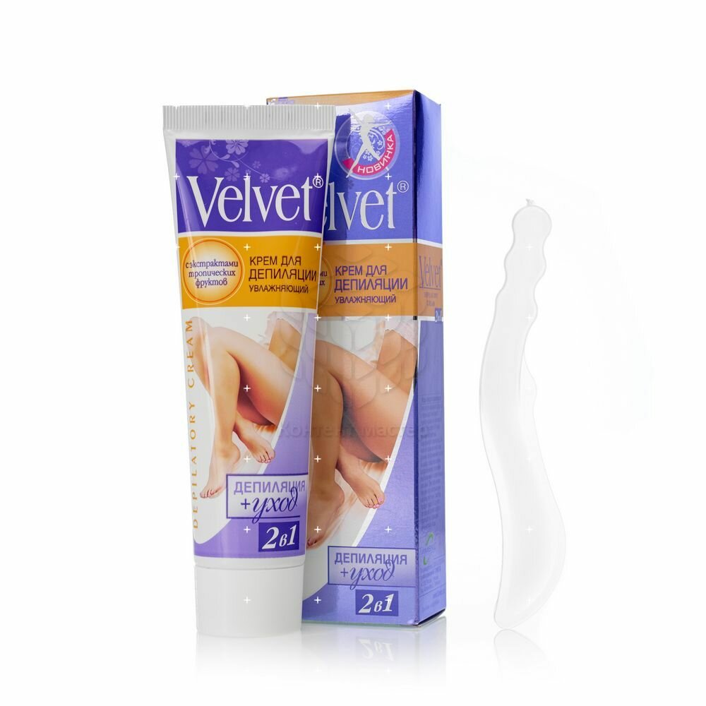 Velvet Крем для депиляции 2 в 1 увлажняющий с экстрактом тропических фруктов 100 мл