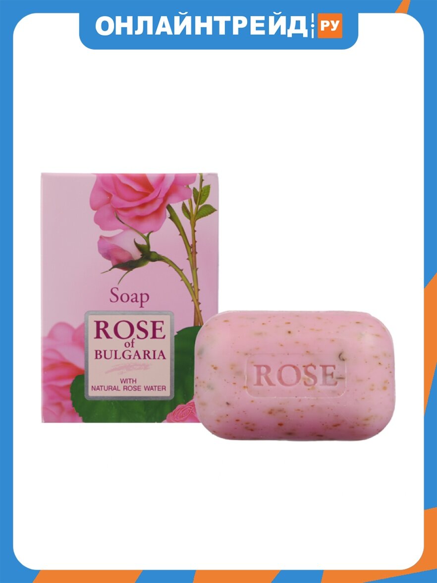 Мыло с частичками лепестков роз Rose OF Bulgaria , 100 г