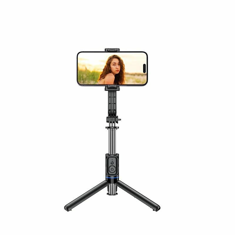 Селфи-палка Трипод монопод для съемки Recci Selfie Stick Holder RSS-W03, 106 см + Настольная подставка, Черный