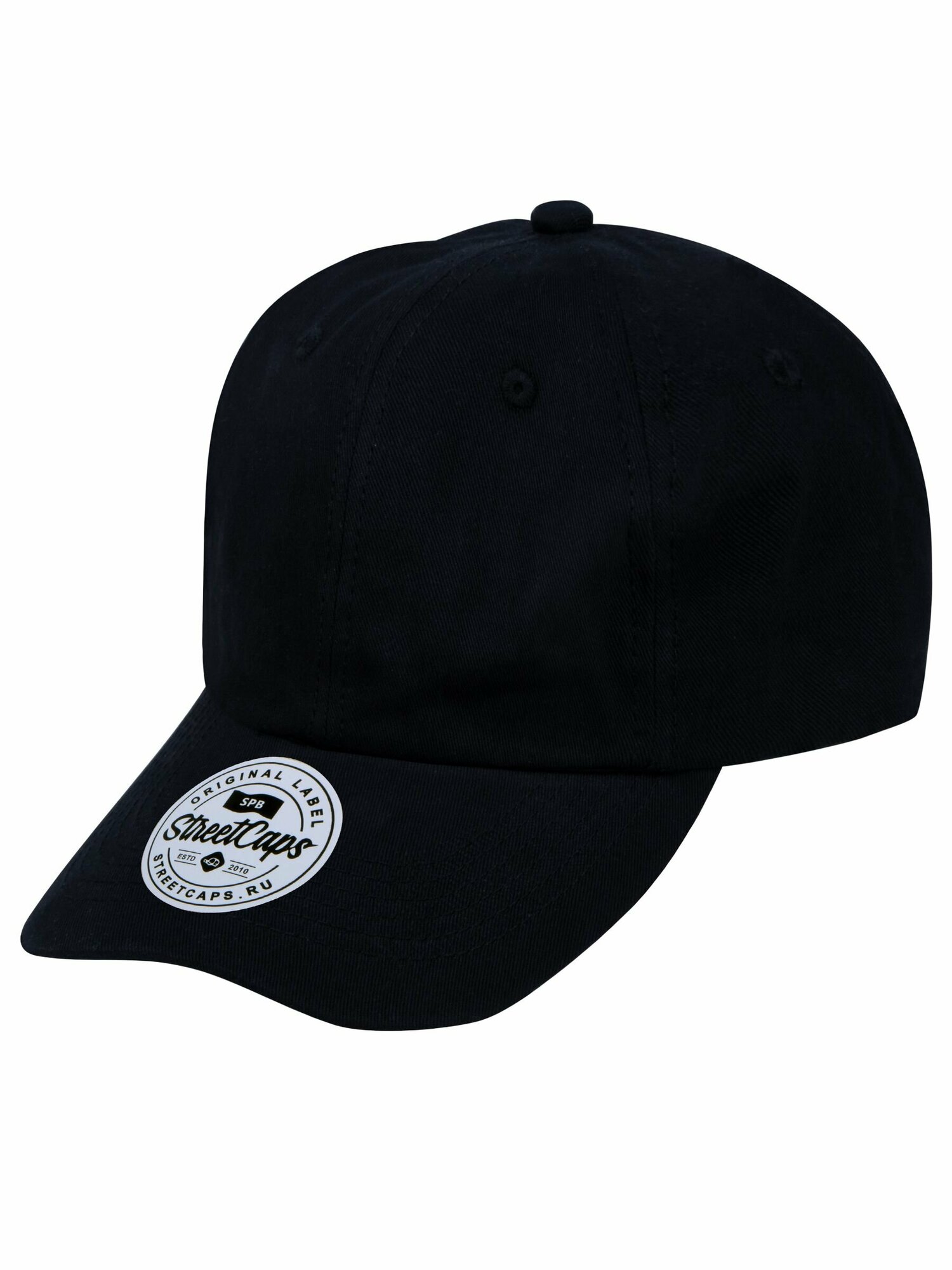 Бейсболка Street Soul Бейсболка классическая / Street Caps / 305-6-1-001 Мягкая хлопковая кепка с низким профилем для мужчин, размер One Size 55-59 см, черный