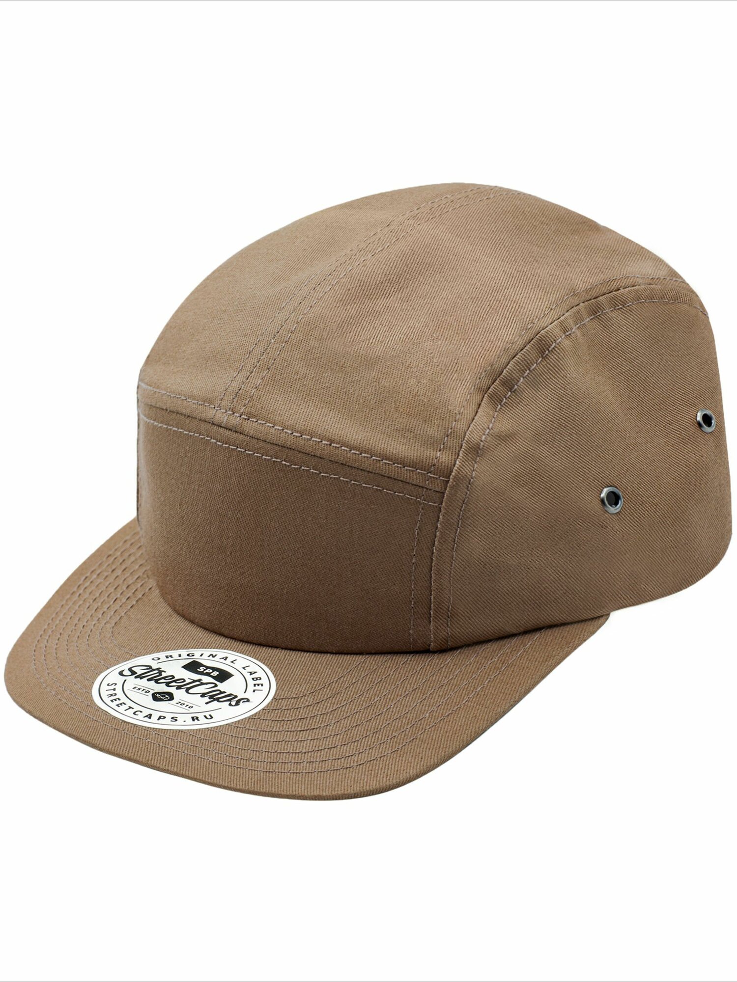 Бейсболка Street Soul пятипанелька Classic Jockey Camper Cap для мужчин, размер One Size 56-60 см, коричневый