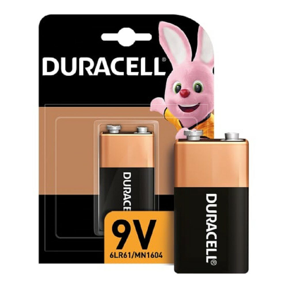 Батарейки Duracell 6LR61-1BL PP3 (Крона) 9В 1 шт.