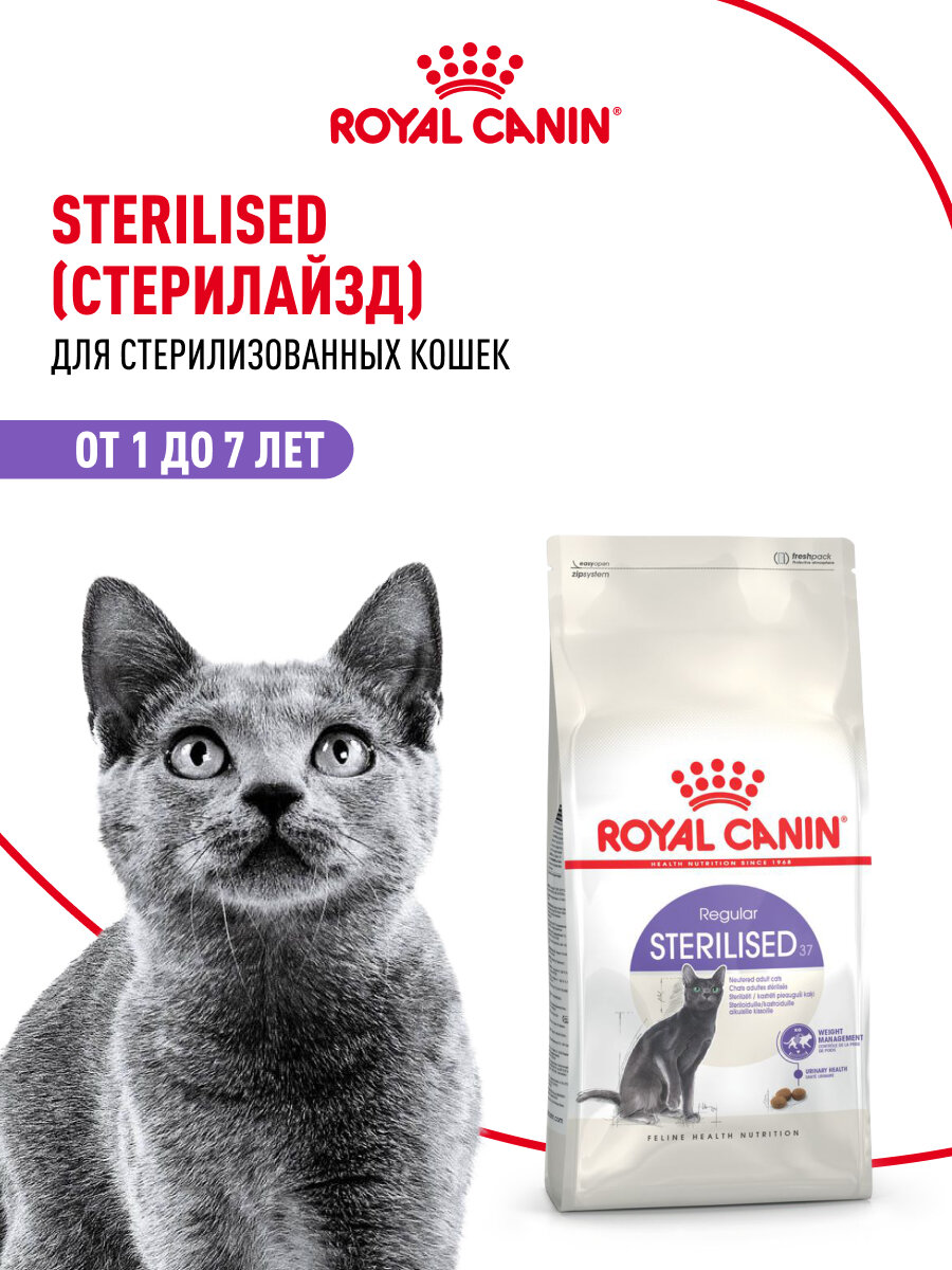Сухой корм для стерилизованных кошек Royal Canin Sterilised 37, 1,2 кг