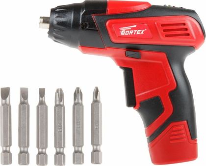 Отвертка аккумуляторная 3.6 В с набором бит WORTEX BS 4536-1 LI (BS45361LI0823)