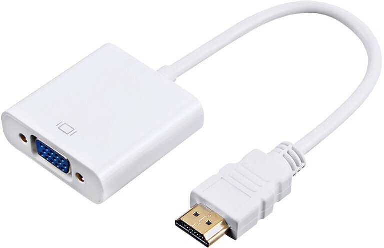 Адаптер PALMEXX ADP001 HDMI(m)-VGA(f), 1080p@60Hz, 0.15м, белый