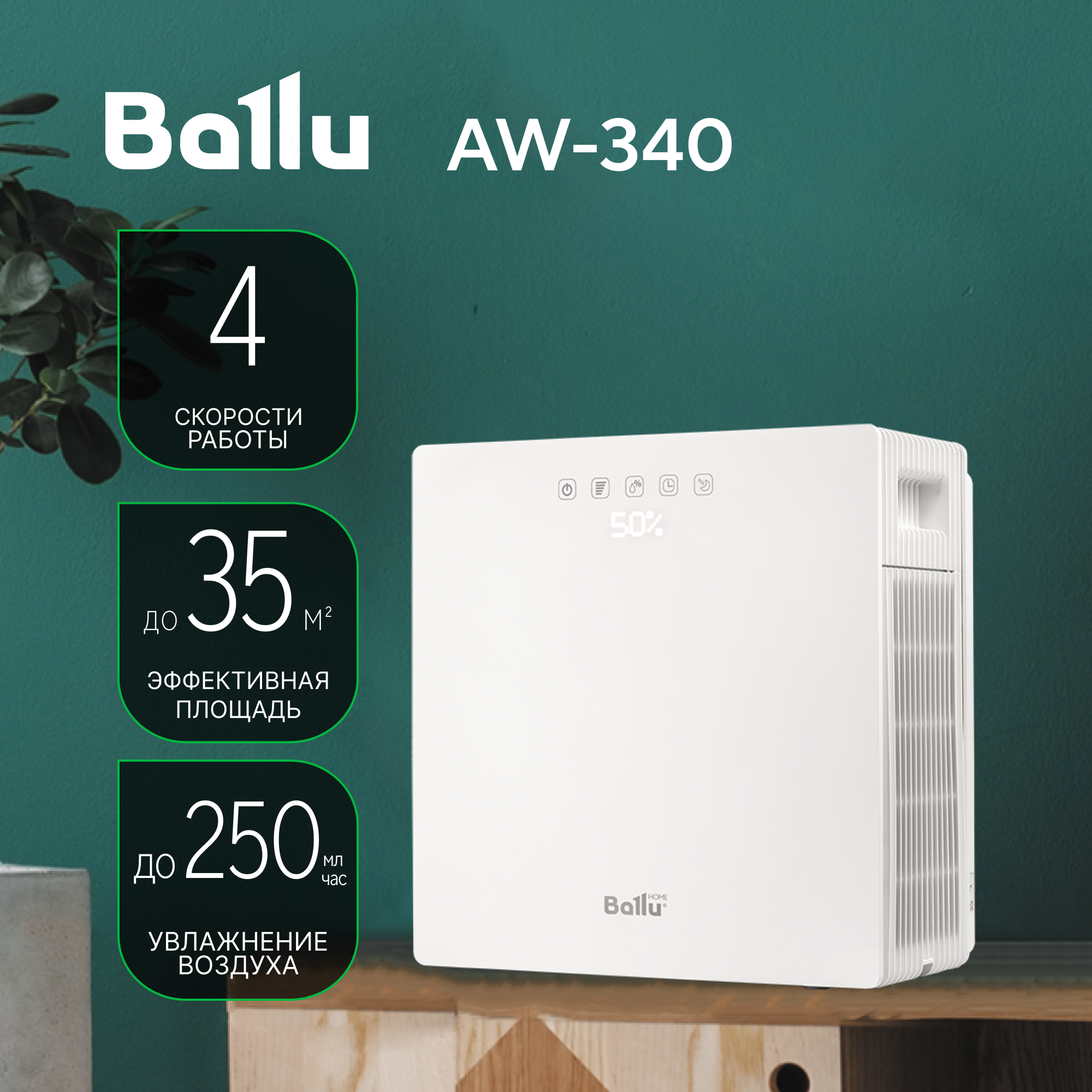 Мойка воздуха BALLU AW-340 белая
