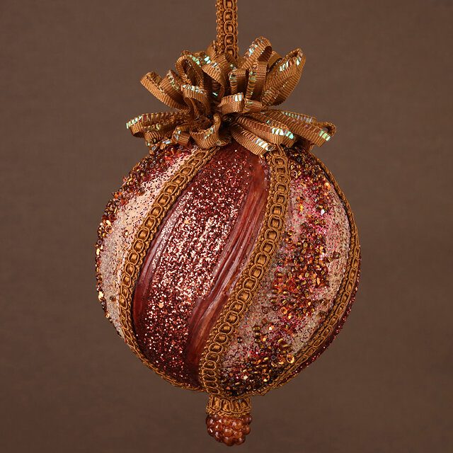 Винтажный елочный шар Палеогея: Аллюзио 15 см, Winter Deco, 2007249
