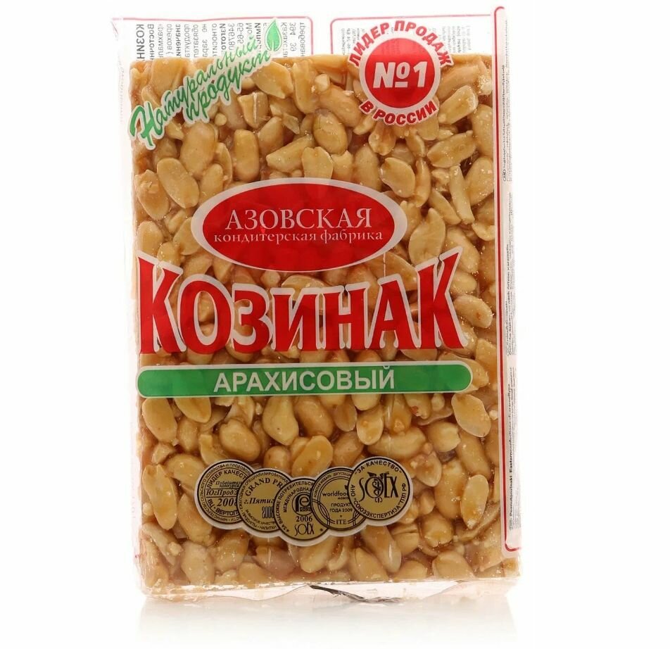 Азовская кондитерская фабрика Козинак арахисовый,170 г/