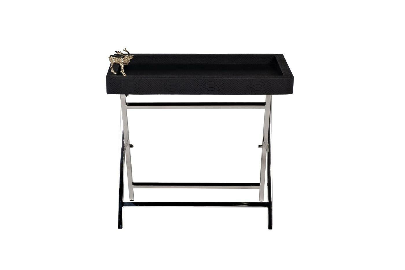 Стол журнальный Garda Decor 95IM-16781 Стол сервировочный нерж. сталь 46*26*46см арт. 95IM-16781