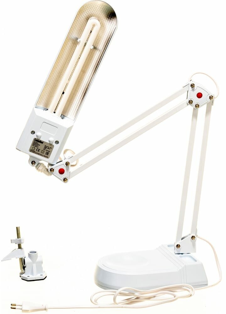 Светильник настольный белый Camelion KD-017A 3277
