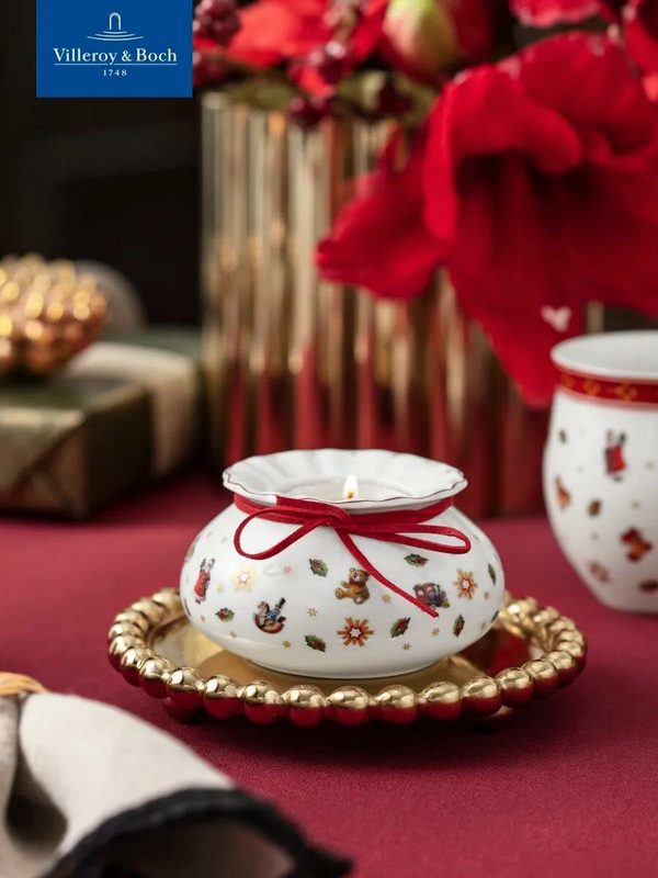 Подсвечник новогодний 10 см, Toy's Delight Decoration, Villeroy & Boch, Премиум-Фарфор