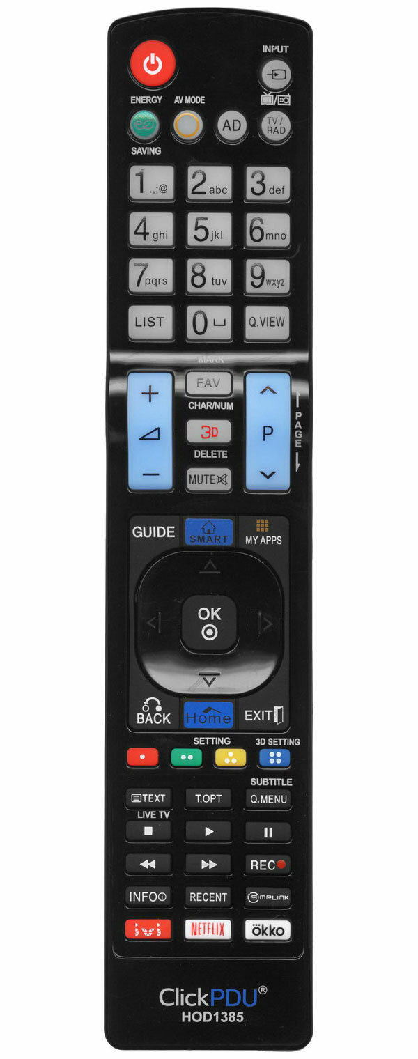 Универсальный пульт ClickPDU HOD1385 RM-L930 RU для телевизоров LG