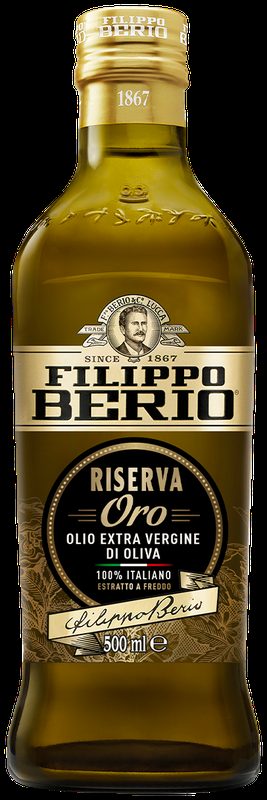 Масло оливковое нерафинированное EXTRA VIRGIN Reserva ORO, СТ/Б, 0,5 Л, FILIPPO BERIO