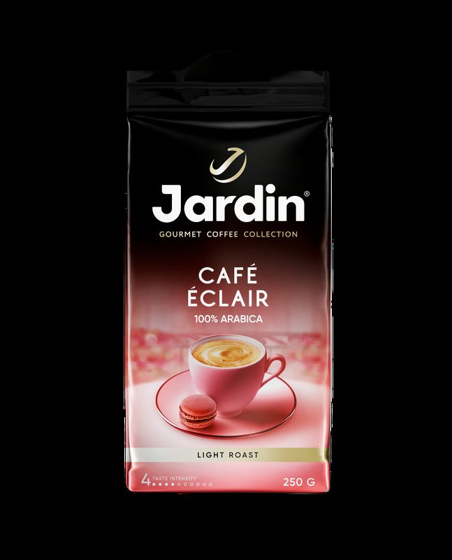 Кофе молотый Jardin Cafe Eclair, светлая обжарка, арабика, 250 г