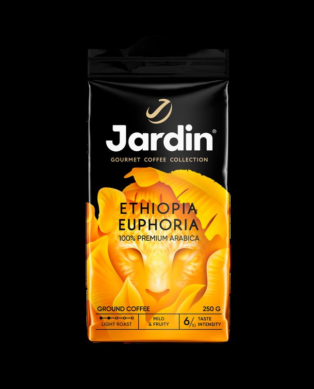 Кофе молотый Jardin Ethiopia Euphoria, светлая обжарка, арабика, 250 г