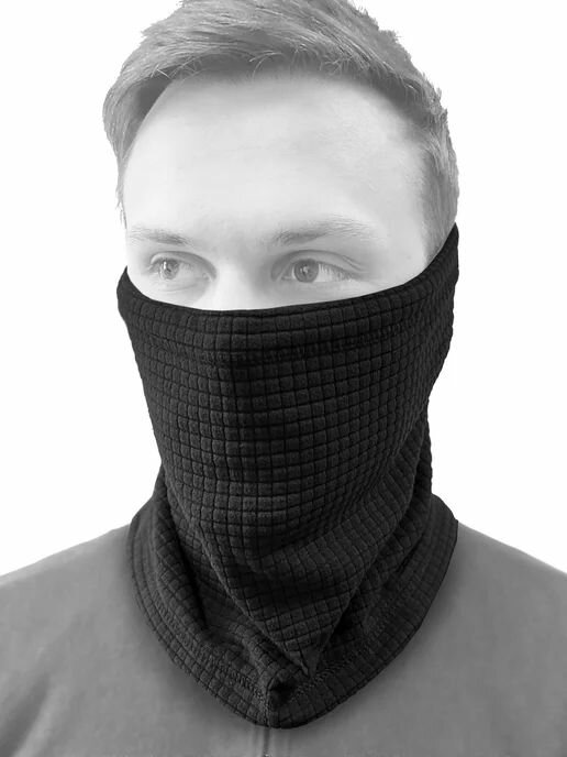 Шарф GARSING для взрослых и детей,20х15 см, универсальный, черный