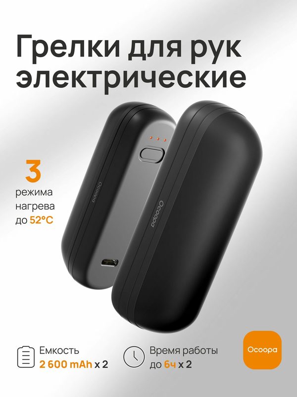 Грелка для рук электрическая Ocoopa UT2s Mini, черная